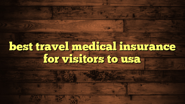 best travel medical insurance for visitors to usa