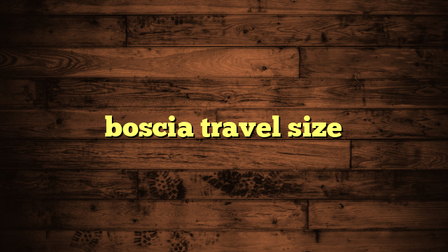 boscia travel size