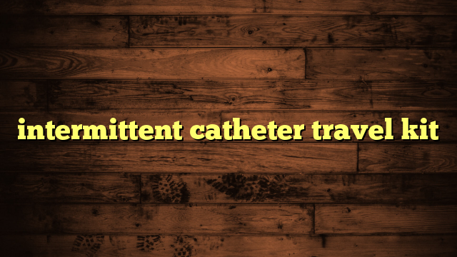 intermittent catheter travel kit