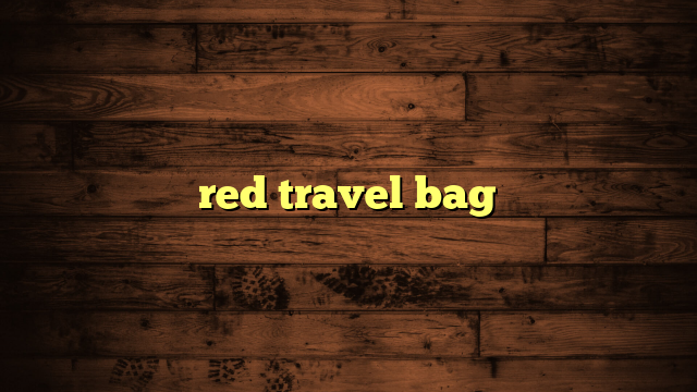 red travel bag