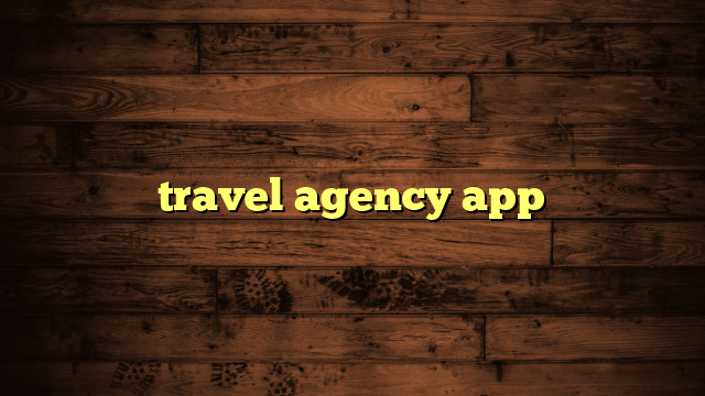 travel agency app