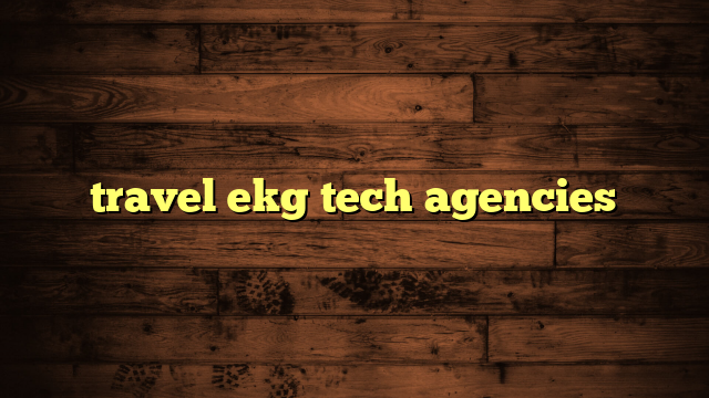 travel ekg tech agencies