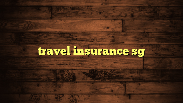 travel insurance sg