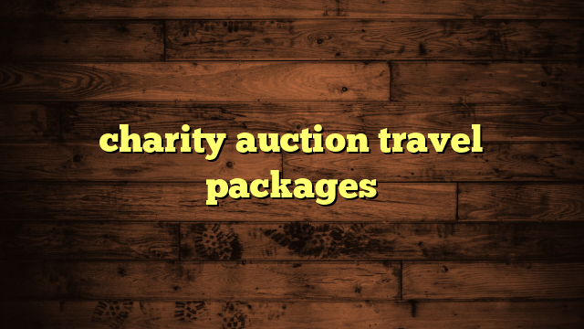 charity auction travel packages