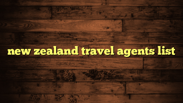 new zealand travel agents list