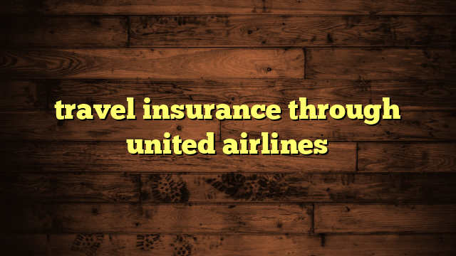 travel insurance through united airlines