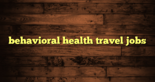 behavioral health travel jobs