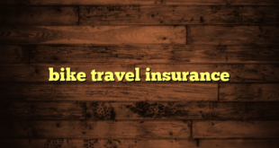 bike travel insurance