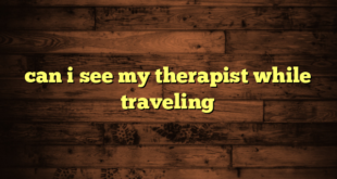 can i see my therapist while traveling