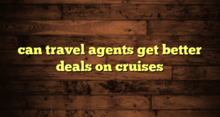 can travel agents get better deals on cruises