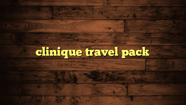 clinique travel pack