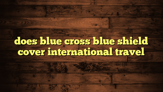 does blue cross blue shield cover international travel