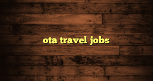 ota travel jobs