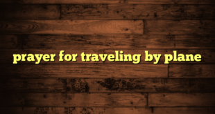 prayer for traveling by plane