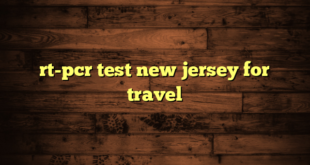 rt-pcr test new jersey for travel