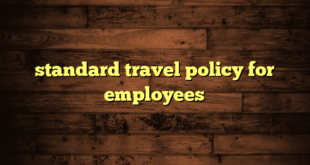 standard travel policy for employees