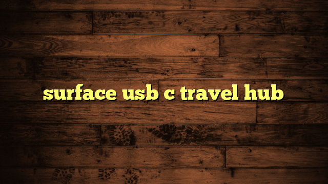 surface usb c travel hub