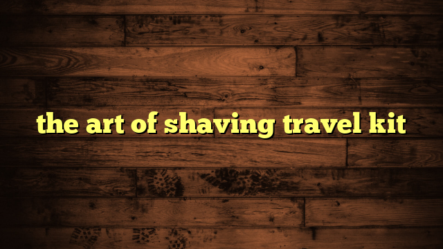 the art of shaving travel kit