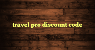 travel pro discount code