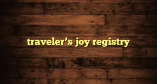 traveler’s joy registry