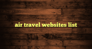 air travel websites list