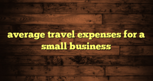 average travel expenses for a small business