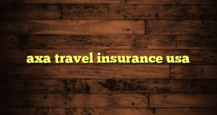 axa travel insurance usa