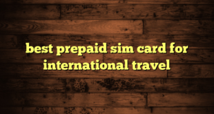 best prepaid sim card for international travel