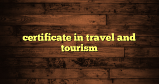 certificate in travel and tourism