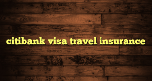 citibank visa travel insurance