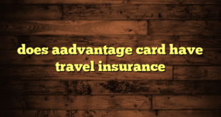 does aadvantage card have travel insurance