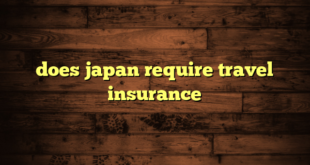 does japan require travel insurance