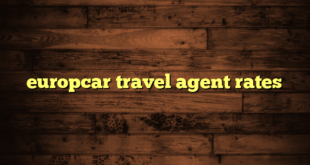 europcar travel agent rates