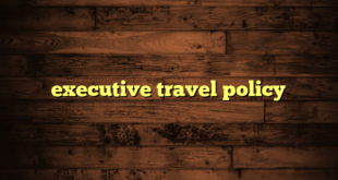 executive travel policy