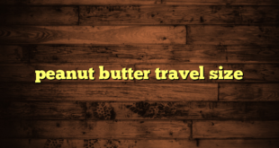 peanut butter travel size