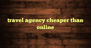 travel agency cheaper than online