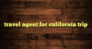 travel agent for california trip