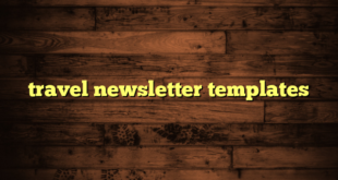 travel newsletter templates