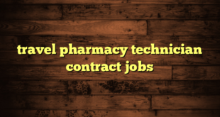 travel pharmacy technician contract jobs