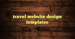 travel website design templates