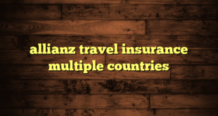 allianz travel insurance multiple countries