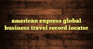 american express global business travel record locator