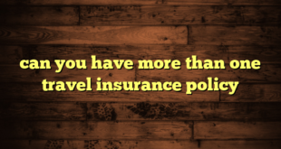 can you have more than one travel insurance policy