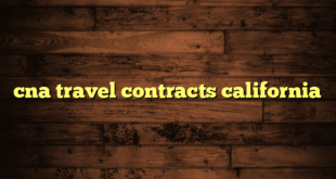 cna travel contracts california