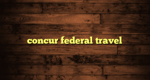 concur federal travel