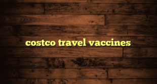 costco travel vaccines