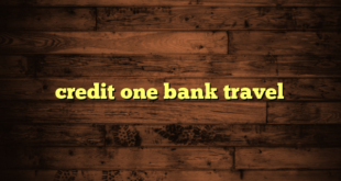 credit one bank travel