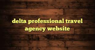 delta professional travel agency website