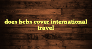 does bcbs cover international travel