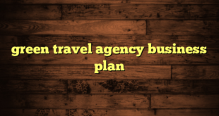 green travel agency business plan